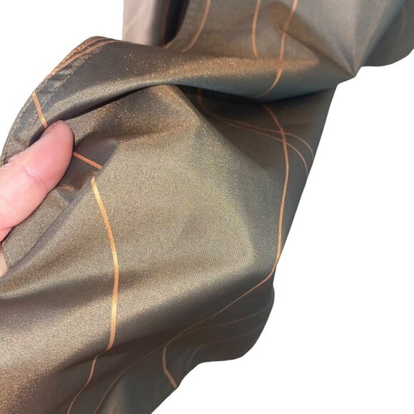 Mycra Pac Designer Wear Womens Coat Size Large Gold Reversible Pockets Belt - Picture 9 of 10